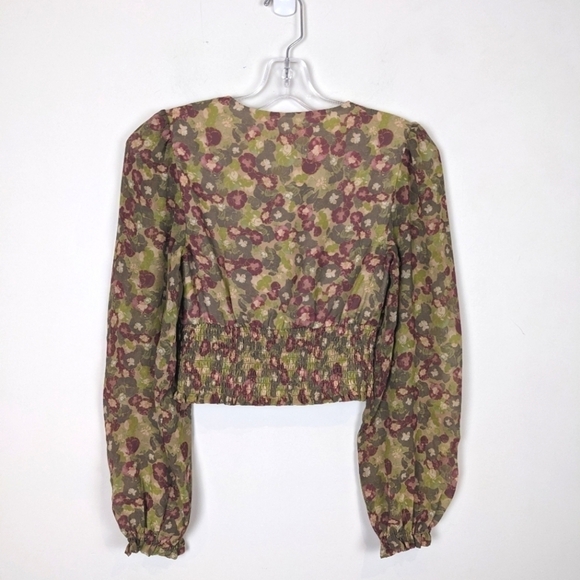 Aritzia wistful long sleeve ruffled top New size XS - Picture 4 of 5